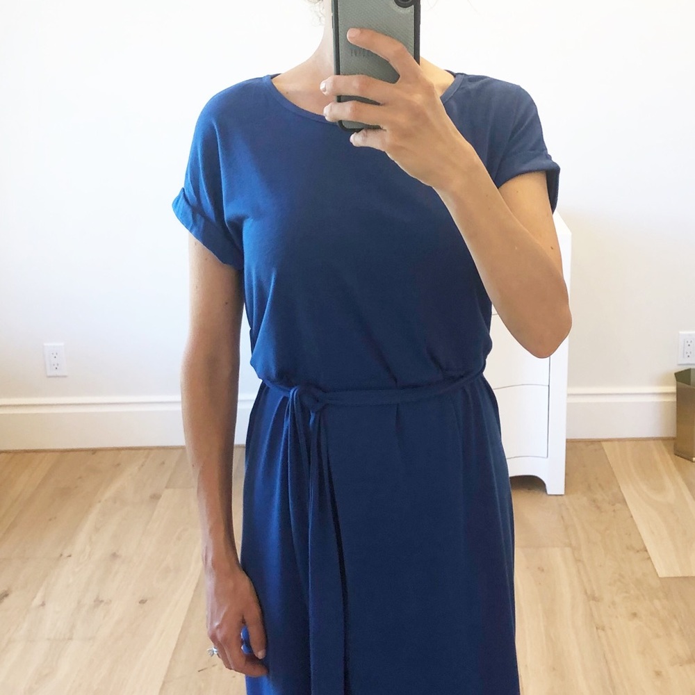 🟡 SALE! CÔTE D AZUR Blue Wrap Maxi Dress - Picture 6 of 11